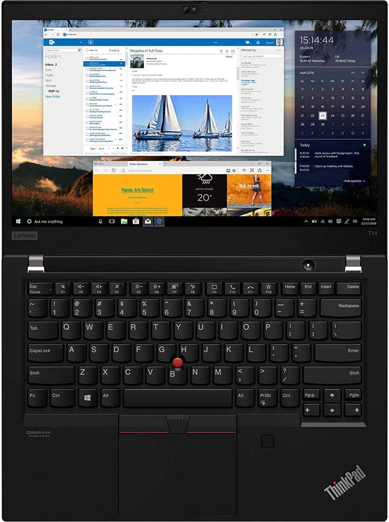 Lenovo ThinkPad T14 Gen 1 20S00037US 14" Notebook - Full HD - 1920 x 1080 - Intel Core i5 (10th Gen) i5-10310U 1.60 GHz - 8 GB RAM - 256 GB SSD - Windows 10 Pro - Intel UHD Graphics - IEEE 802.1