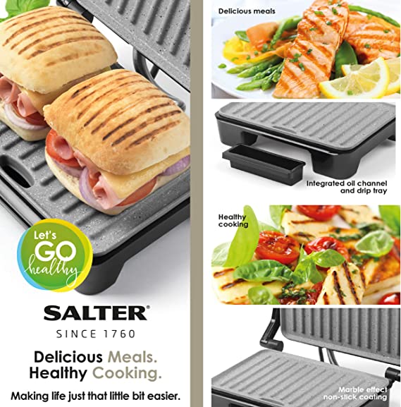 George Foreman 25800 Small Fit Grill - Non-stick plates, 760 watts