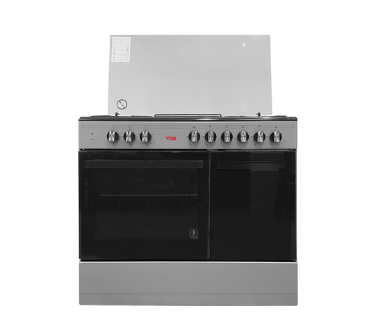 Von 8422SLV/ VAC9S042CS 4 Gas + 2 Electric Cooker - Cylinder Compartment, Diagonal Rotisserie