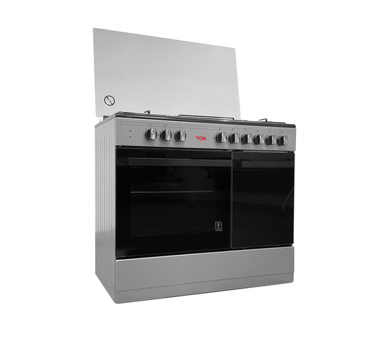 Von 8422SLV/ VAC9S042CS 4 Gas + 2 Electric Cooker - Cylinder Compartment, Diagonal Rotisserie