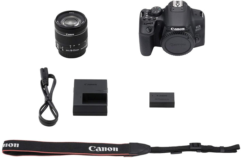 Canon EOS 850D DSLR Camera and EF-S 18-55mm f/4-5.6 IS Lens