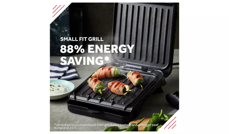 George Foreman 25800 Small Fit Grill - Non-stick plates, 760 watts