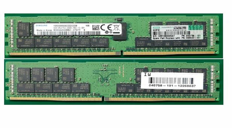 HPE 32GB (728629-B21)(1x32GB) Dual Rank x4 DDR4-2133Mhz (G8/9 Series)