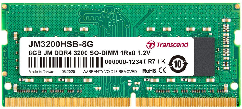 Transcend 8GB JetRam DDR4-3200 SO-DIMM Laptop RAM (JM2666HSG-8G)
