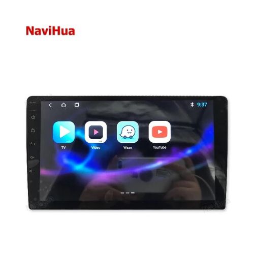 Navihua 9''inch Universal Android Touch Dashboard Screen Radio - compatibility with iphone and android,GPS Navigation, Reverse camera
