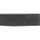 Logitech MK235 Wireless Keyboard and Mouse Combo - Grey - 920-007931 – Full-Size 2.4GHz USB Keyboard & Mouse Set, Spill-Resistant, Long Battery Life
