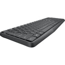 Logitech MK235 Wireless Keyboard and Mouse Combo - Grey - 920-007931 – Full-Size 2.4GHz USB Keyboard & Mouse Set, Spill-Resistant, Long Battery Life