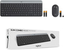 Logitech MK470 Slim Wireless Keyboard and Mouse Combo - Graphite - 920-009204 – Quiet Typing & Precise Mouse for Home & Office Use