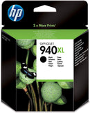 HP 940XL High Yield Black Original Ink Cartridge, C4906AA