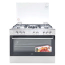 Simfer 9507WEI 5 Gas Professional Cooker - Multifunctional Electric Oven , Half Inox, 