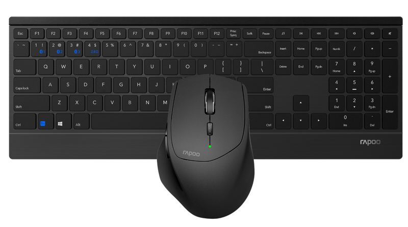 Rapoo Multi-mode Wireless Ultra-slim Keyboard & Mouse combo - 9500M
