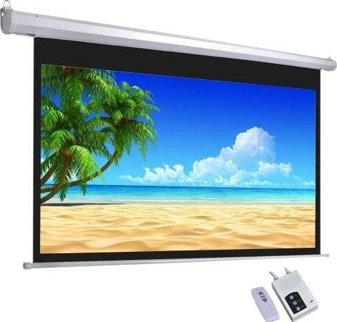 Generic 200cm x 200 cm Electric Projector screen with RF Remote Control
