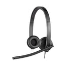 Logitech H570e Stereo USB-A Headset, Noise-Cancelling Mic 981-000575 – Comfortable Office & Call Center Headset for Clear Audio and Voice Calls