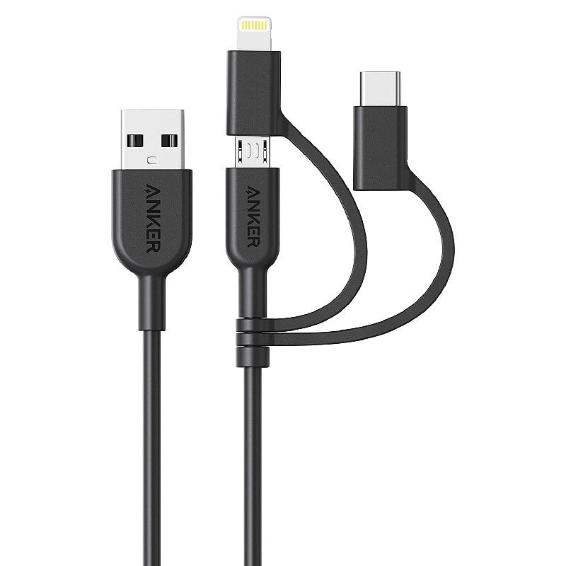 Anker PowerLine II 3-in-1 Cable Lightning/Type C (USB C)/Micro USB (A8436H11)