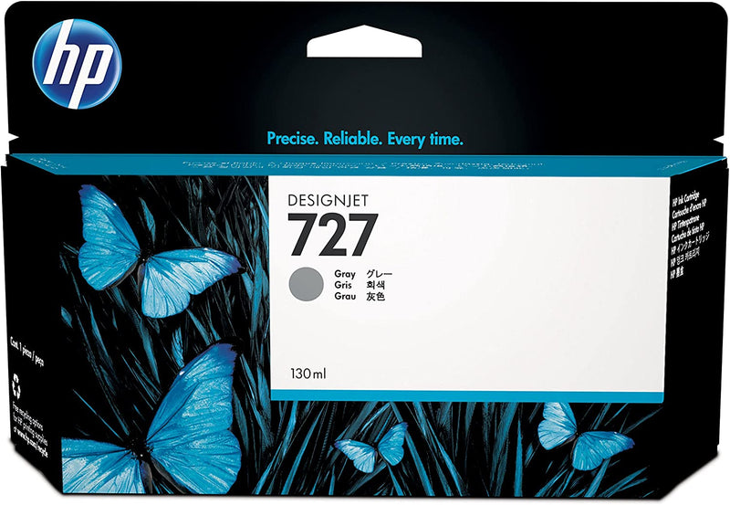 HP 727 130-ml Gray DesignJet Ink Cartridge, B3P24A