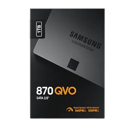Samsung 870 QVO 2.5” Sata Internal SSD 1TB (MZ-77Q1T0BW)