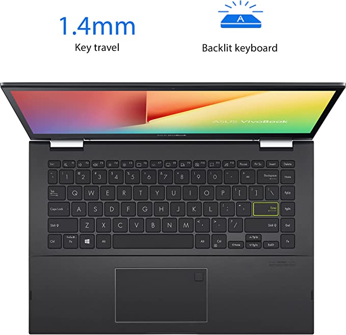 ASUS Vivobook Flip 14 TP470EA-EC476W (90NB0S01-M00F50) Laptop - i5, 256GB SSD, 8GB RAM, 14" Inch FHD Display Touch Screen