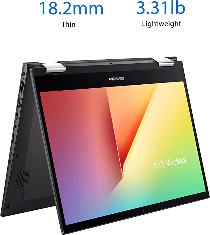 ASUS Vivobook Flip 14 TP470EA-EC476W (90NB0S01-M00F50) Laptop - i5, 256GB SSD, 8GB RAM, 14" Inch FHD Display Touch Screen
