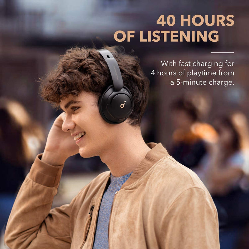 Anker Soundcore Life Q30 Hybrid Active New Generation Noise Cancelling Headphones with Multiple Modes, Hi-Res Sound, Custom EQ via App, 40H Playtime, Comfortable Fit, Bluetooth Headphones, Multipoint Connection