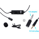 BOYA BY-M1 LAPEL Lavalier Microphone for Smartphones Canon Nikon DSLR Cameras Camcorders Audio Recorder PC