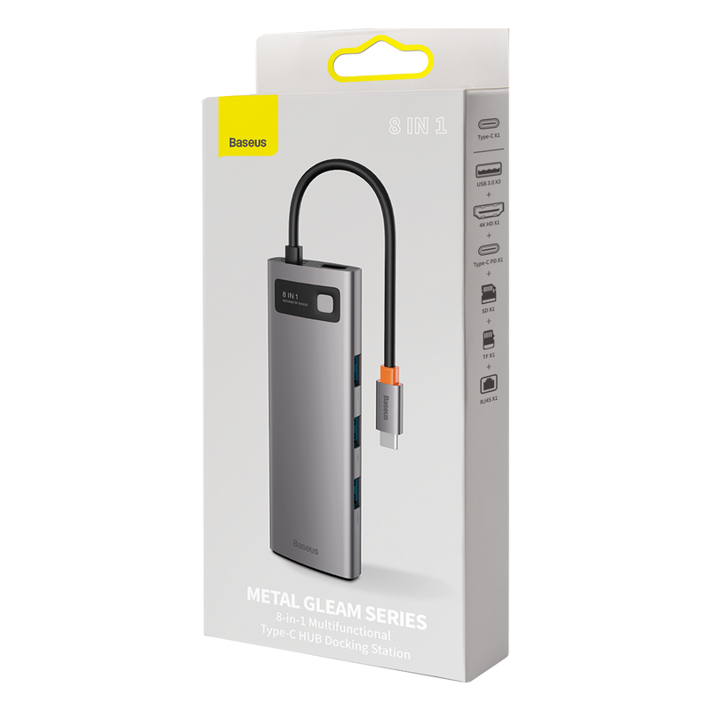 Baseus 8 in 1 Type-C Hub Docking Station