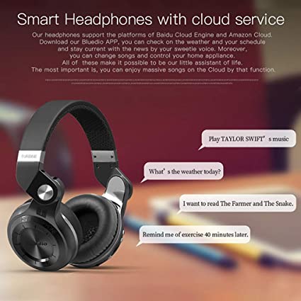 Bluedio (T2S) Bluetooth Stereo Headphones - Wireless On Ear With Mic