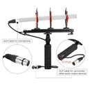 BOYA BY-WS1000 Microphone Blimp Windshield Suspension System with XLR Cable for 20-22mm Diameter Shotgun Microphones for Canon Nikon Camcorder Recorder with Andoer Cleaniing Cloth