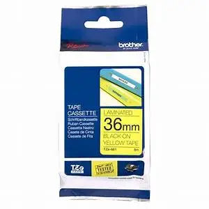Brother 36TZ-661 Tape Black on Yellow 36mm