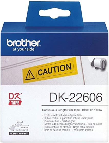 Brother DK-22606 Continuous Length Yellow Vinyl Film 62mm