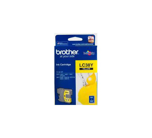 Brother LC38Y Yellow Ink Cartridge