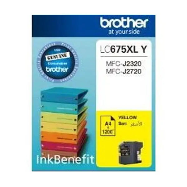 Brother LC675XLY Yellow Ink Cartridge