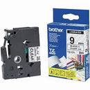 Brother P-touch 9TZ121 Tape TZE-121 9mm Black on Clear tape 