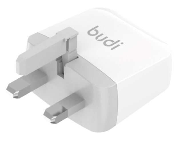 Budi Double USB Charger- 2 Ports , 1.2M Cable Length