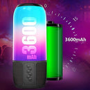 Budi Multicolor Double Bass Motion Bluetooth Speaker - 3600mAh Battery , Water Proof