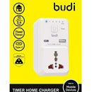 Budi Timer Home Charger - 1 Type C Port+1 USB