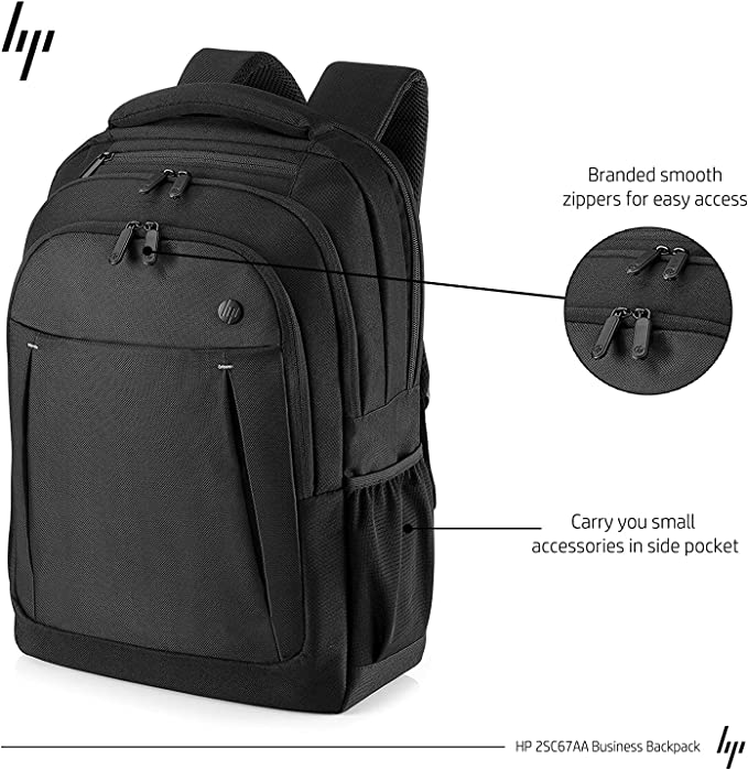 HP Business Backpack Black 17.3″ Inches - 2SC67AA