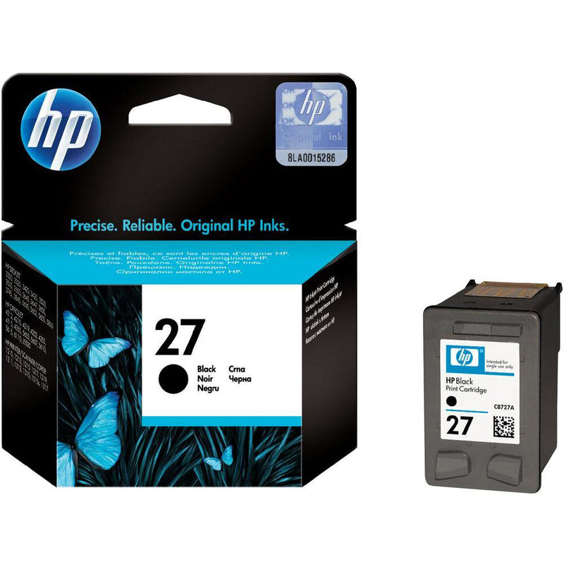 HP 27 Black Original Ink Cartridge (C8727AE)