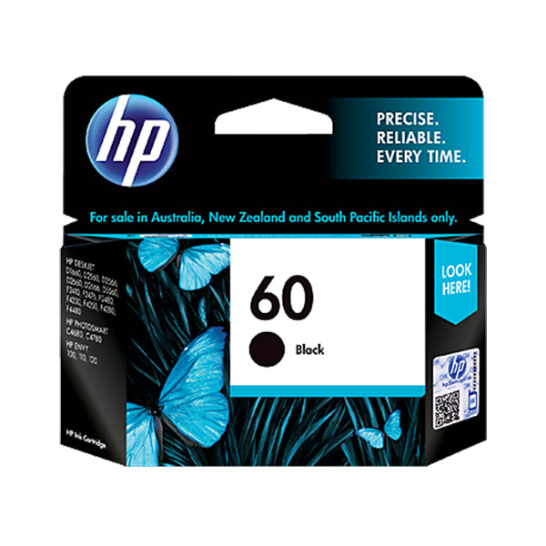 HP 60 Black Original Ink Cartridge (CC640WA)