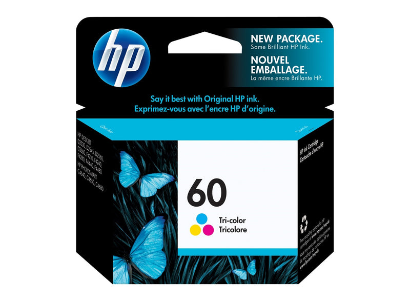 HP 60 Tri-color Original Ink Cartridge (CC643WA)