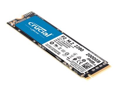 Crucial P2 3D NAND NVMe™ PCIe® M.2 2280 SSD -2TB (CT2000P2SSD8)