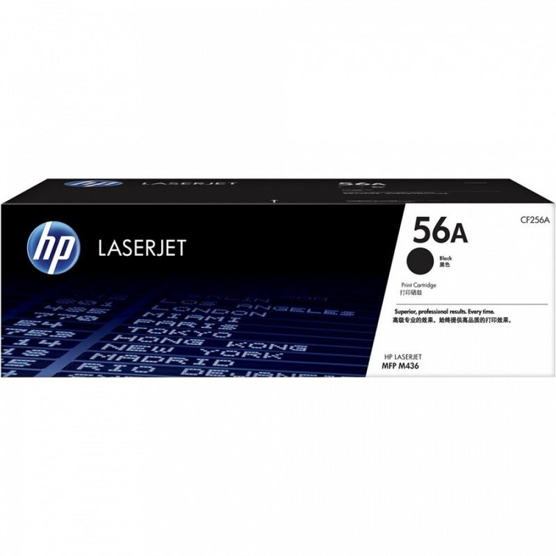 HP 56A Genuine Original Black Toner Cartridge (CF256A)