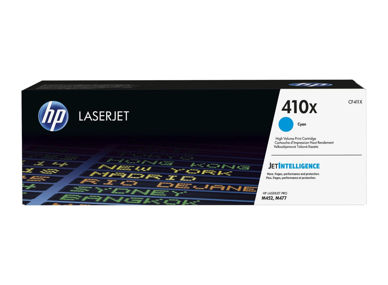 HP 410X High Yield Cyan Original LaserJet Toner Cartridge (CF411X)