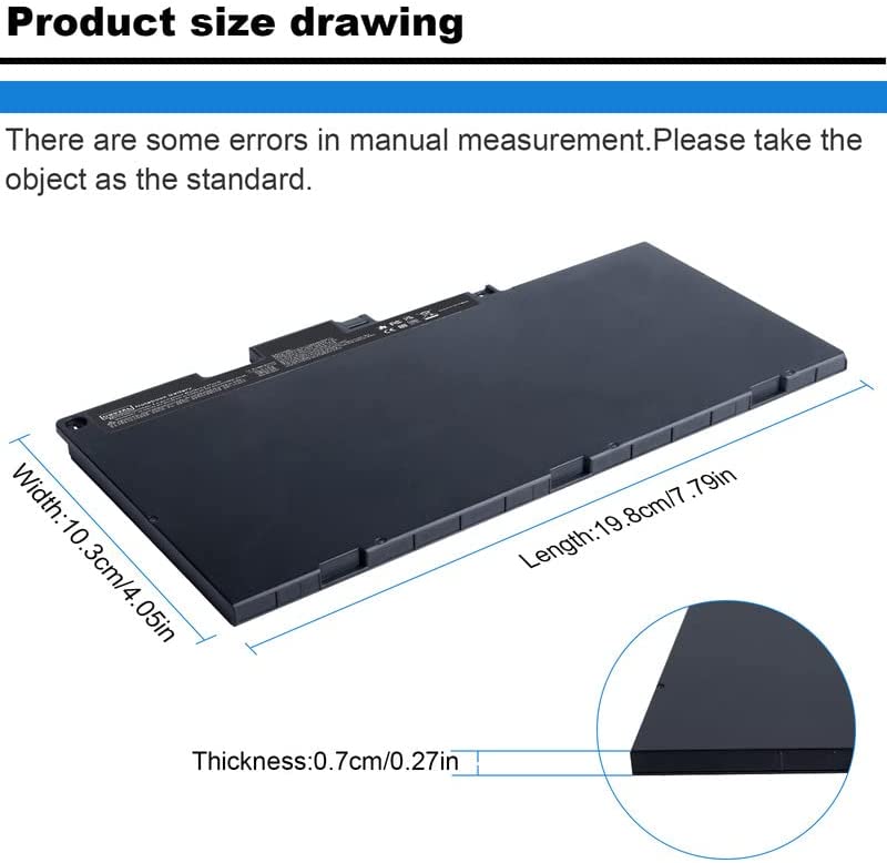 HP ZBook 15u G4 Mobile Workstation Notebook Laptop Replacement battery (CS03XL)