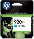 HP 920XL High Yield Cyan Original Ink Cartridge, CD972AE