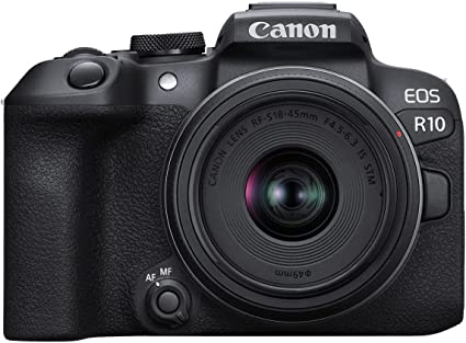 Canon EOS R10 Mirrorless Camera - with 18-45mm Lens, 4K30 Video, 4K60 with Crop; HDR-PQ