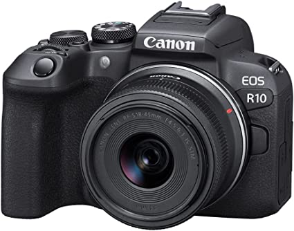 Canon EOS R10 Mirrorless Camera - with 18-45mm Lens, 4K30 Video, 4K60 with Crop; HDR-PQ