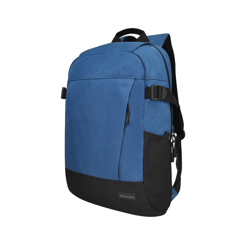 Promate 15.6" Casual ComfortStyle Laptop Backpack (BIRGER) - ComfortStyle Design, 2 Quick Access Pockets, For Laptops Up to 15.6"