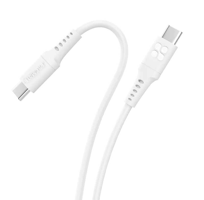 Promate  60W USB-C to USB-C Data and Charge Cable (POWERLINK-CC200) - 2M Length, 60W Power Delivery