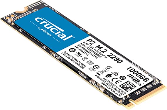 Crucial P2 1TB PCIe M.2 2280SS SSD Hard Drive
