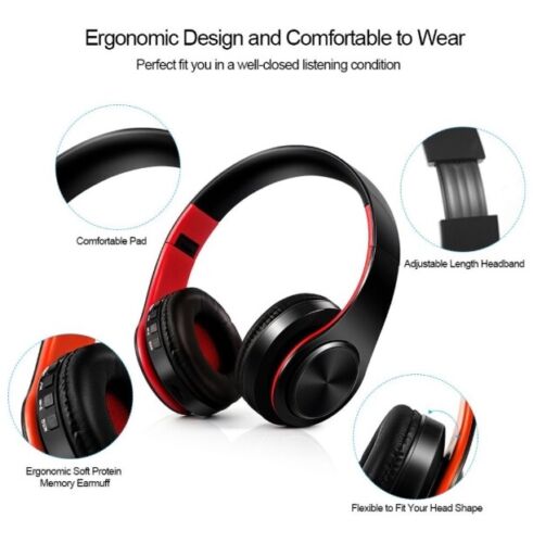 D-422 Wireless Bluetooth Over Ear Headphones
